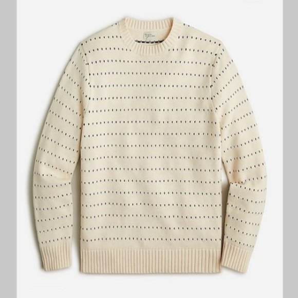 J. Crew Other - J. Crew Heritage cotton sweater in bird's-eye stitch L
